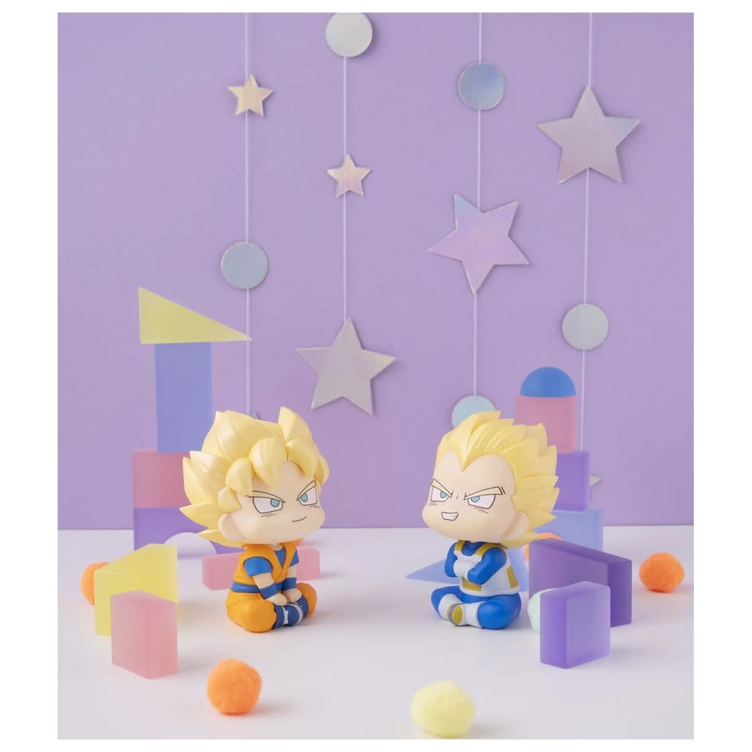 Dragon Ball DAIMA Look Up PVC Figuren 2er-Pack Super Saiyan Son Goku (mini) & Super Saiyan Vegeta (mini) 11 cm (mit Geschenk) Produktfoto