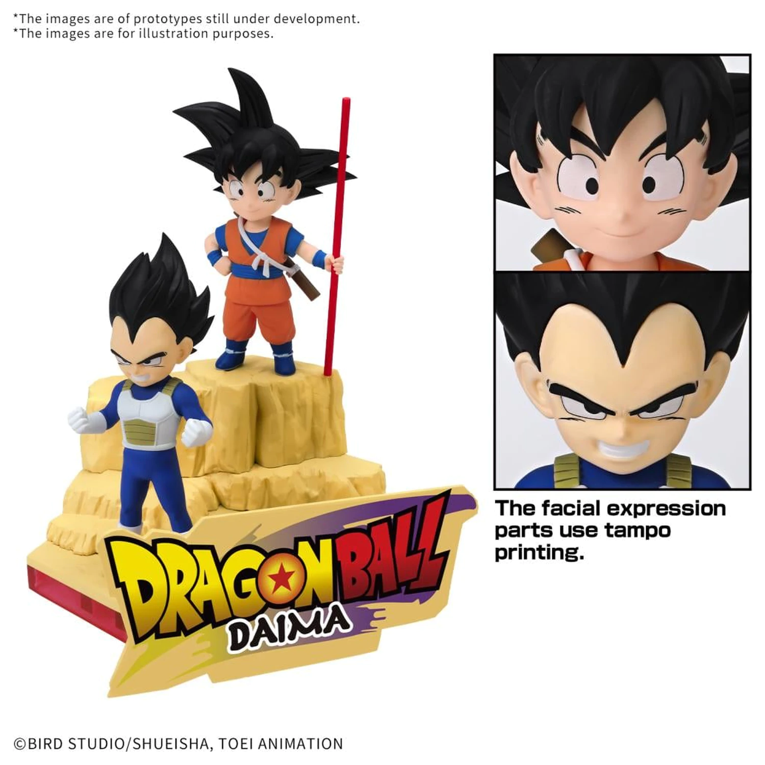 Dragon Ball Daima Son Goku (Mini) & Vegeta (Mini) Modellbausatz Produktfoto