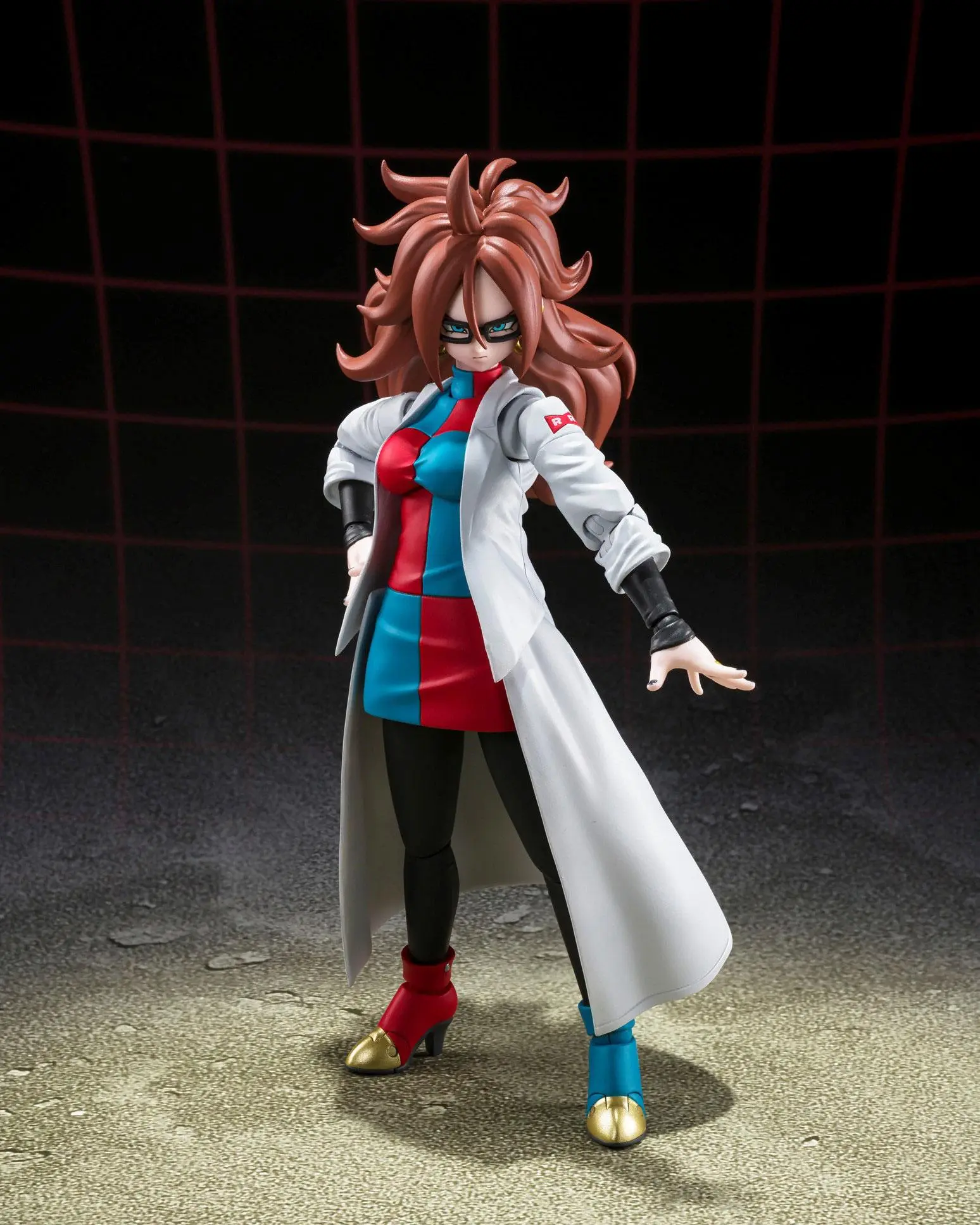 Dragon Ball FighterZ S.H. Figuarts Actionfigur Android 21 (Lab Coat) 15 cm Produktfoto