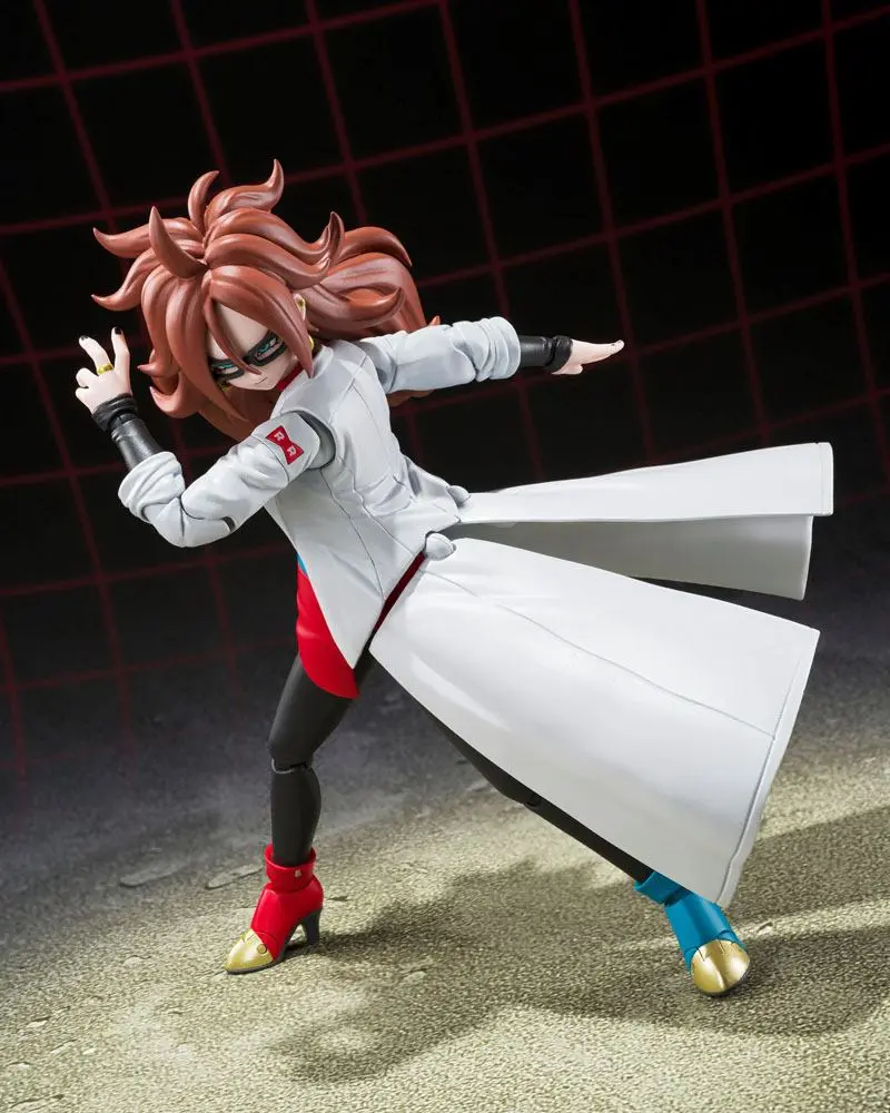 Dragon Ball FighterZ S.H. Figuarts Actionfigur Android 21 (Lab Coat) 15 cm Produktfoto