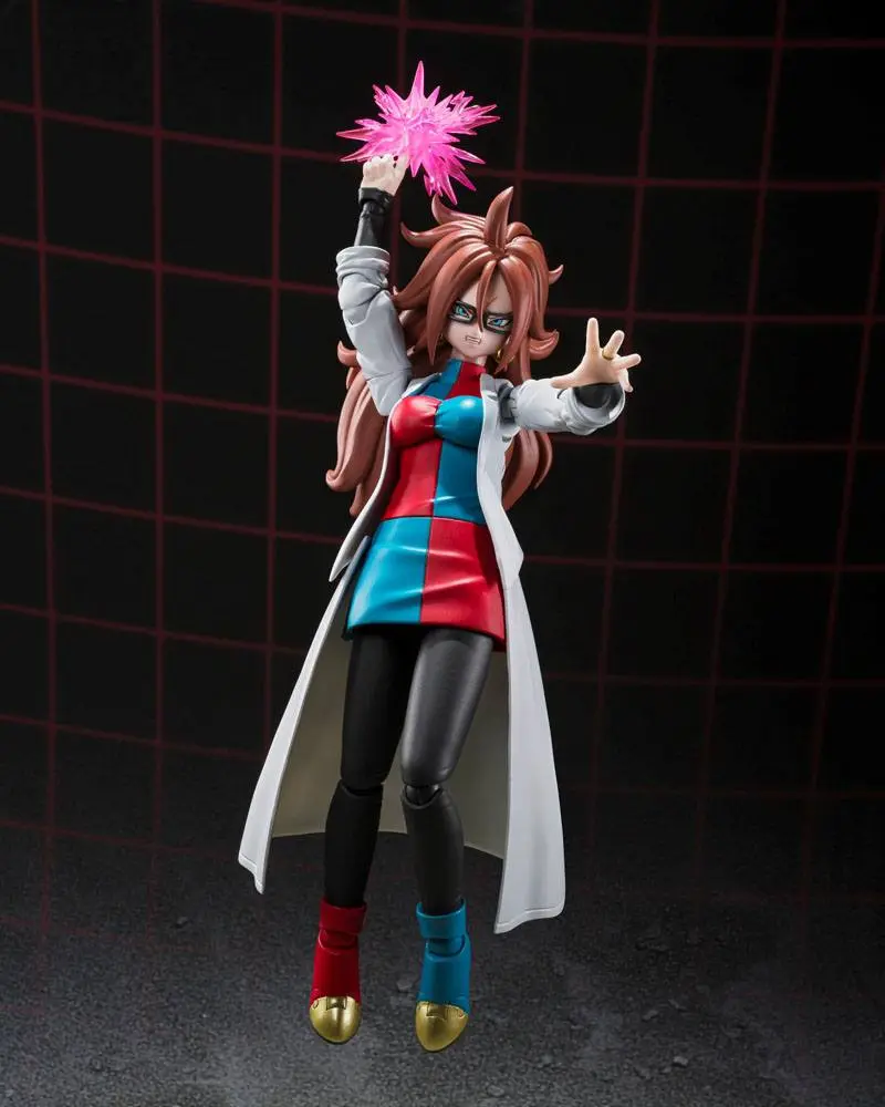 Dragon Ball FighterZ S.H. Figuarts Actionfigur Android 21 (Lab Coat) 15 cm Produktfoto