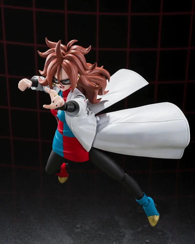 Dragon Ball FighterZ S.H. Figuarts Actionfigur Android 21 (Lab Coat) 15 cm Produktfoto