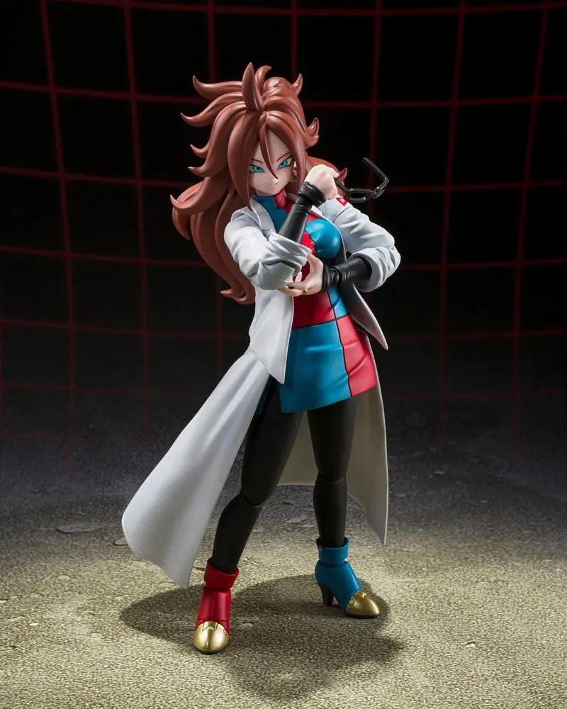 Dragon Ball FighterZ S.H. Figuarts Actionfigur Android 21 (Lab Coat) 15 cm Produktfoto