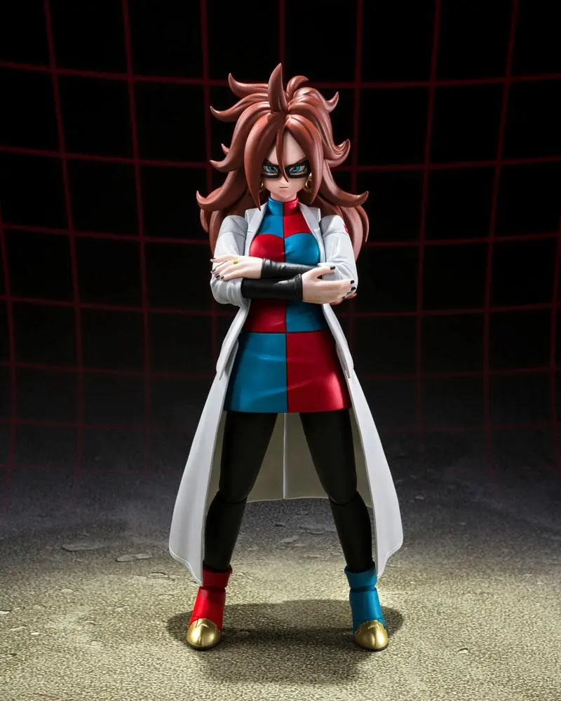 Dragon Ball FighterZ S.H. Figuarts Actionfigur Android 21 (Lab Coat) 15 cm Produktfoto