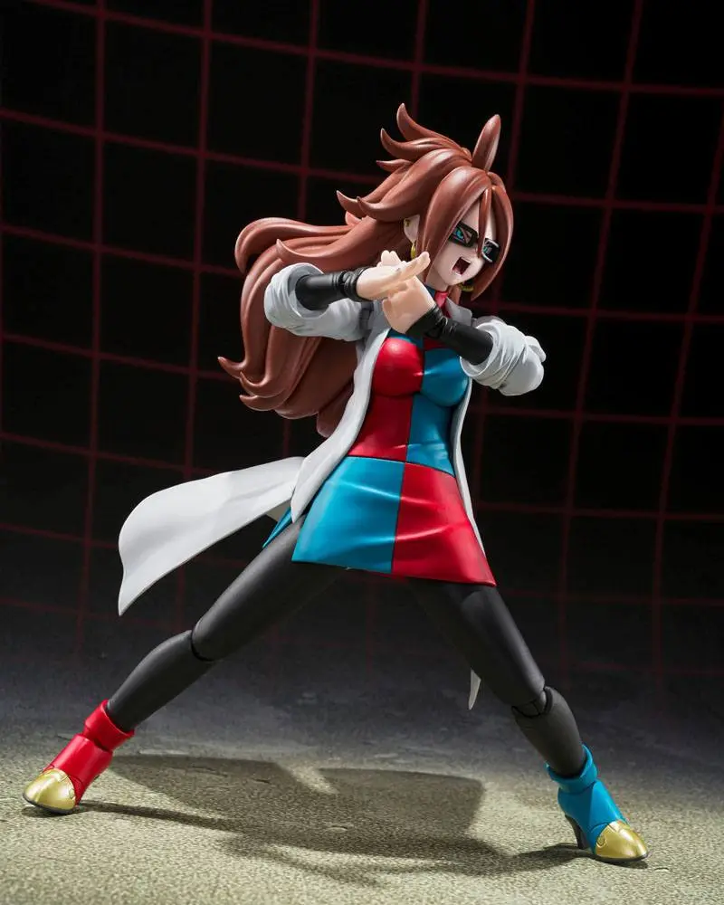 Dragon Ball FighterZ S.H. Figuarts Actionfigur Android 21 (Lab Coat) 15 cm Produktfoto