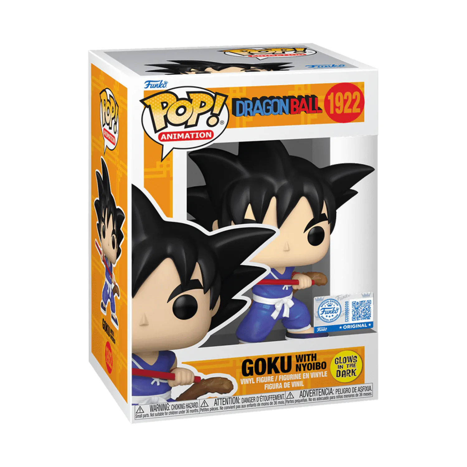 Dragon Ball Funko POP! Figur Goku With Nyoibo (GW) 9 cm Produktfoto