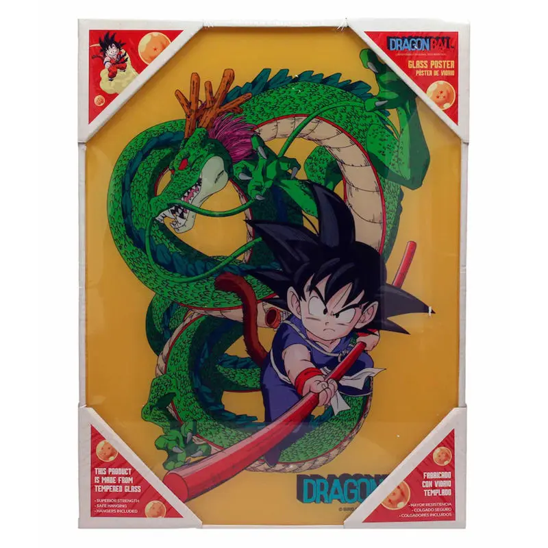 Dragon Ball Goku with Shenron Glasplakat termékfotó