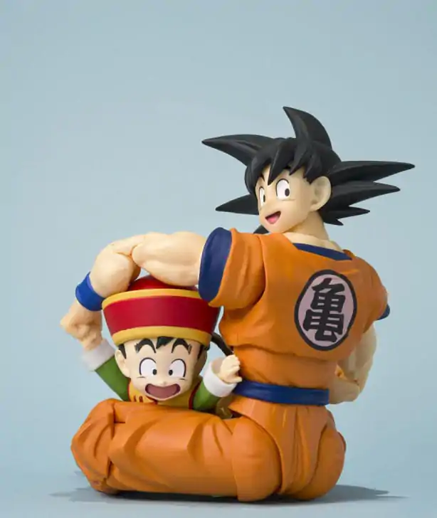 Dragon Ball S.H.Figuarts Actionfigur Son Goku & Son Gohan Kid & Kintoun 14 cm & 6 cm Produktfoto