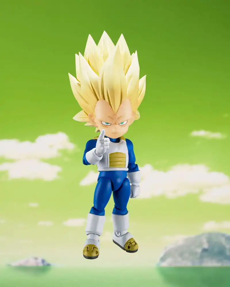 Dragon Ball S.H.Figuarts Actionfigur Super Saiyan Level 3 Vegeta (mini) Daima 8 cm Produktfoto