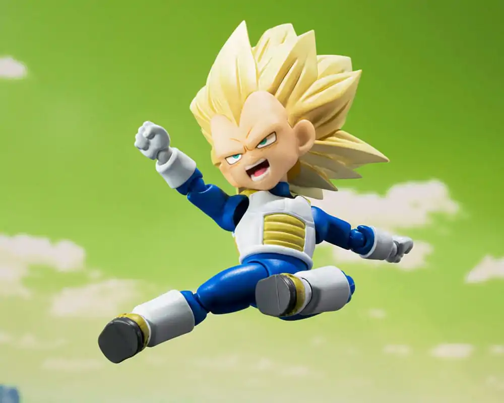 Dragon Ball S.H.Figuarts Actionfigur Super Saiyan Level 3 Vegeta (mini) Daima 8 cm Produktfoto