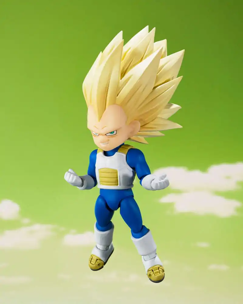 Dragon Ball S.H.Figuarts Actionfigur Super Saiyan Level 3 Vegeta (mini) Daima 8 cm Produktfoto