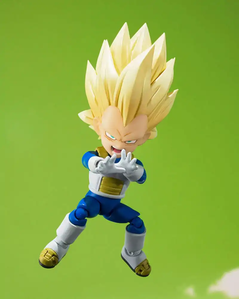 Dragon Ball S.H.Figuarts Actionfigur Super Saiyan Level 3 Vegeta (mini) Daima 8 cm Produktfoto