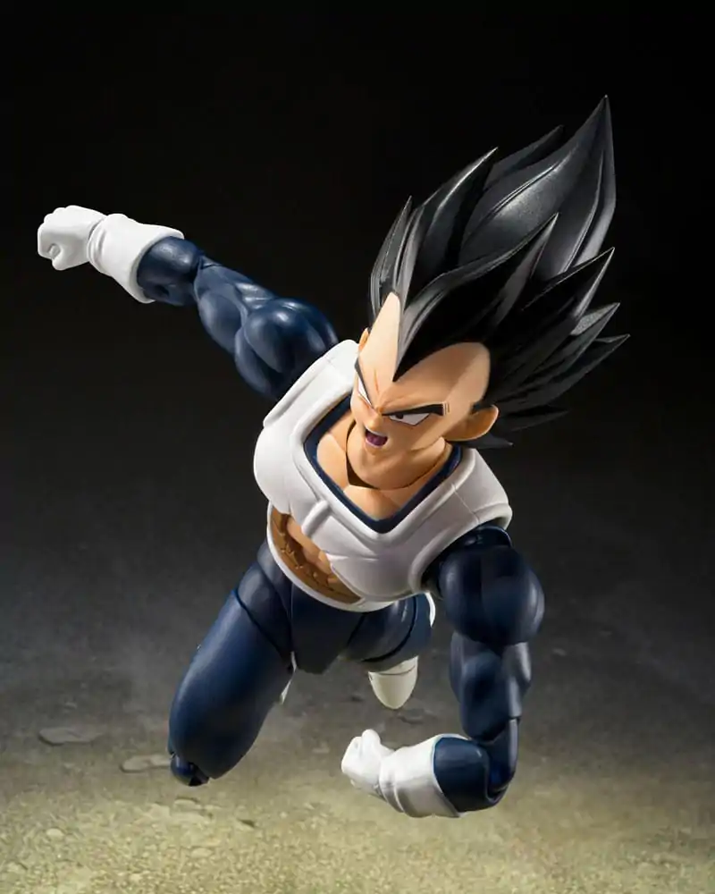 Dragon Ball S.H. Figuarts Actionfigur Vegeta Old Battle Clothes 14 cm Produktfoto