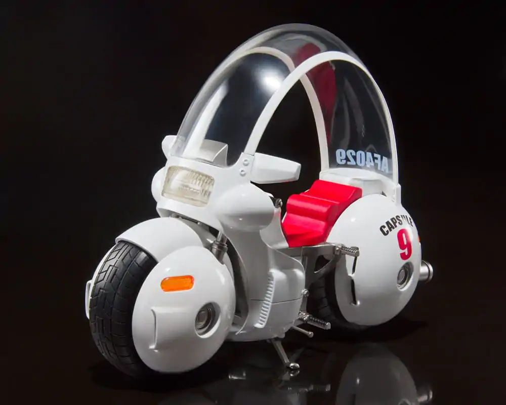 Dragon Ball S.H. Figuarts Fahrzeug mit Figur Bulma's Motorcycle Hoipoi Capsule No. 9 17 cm Produktfoto