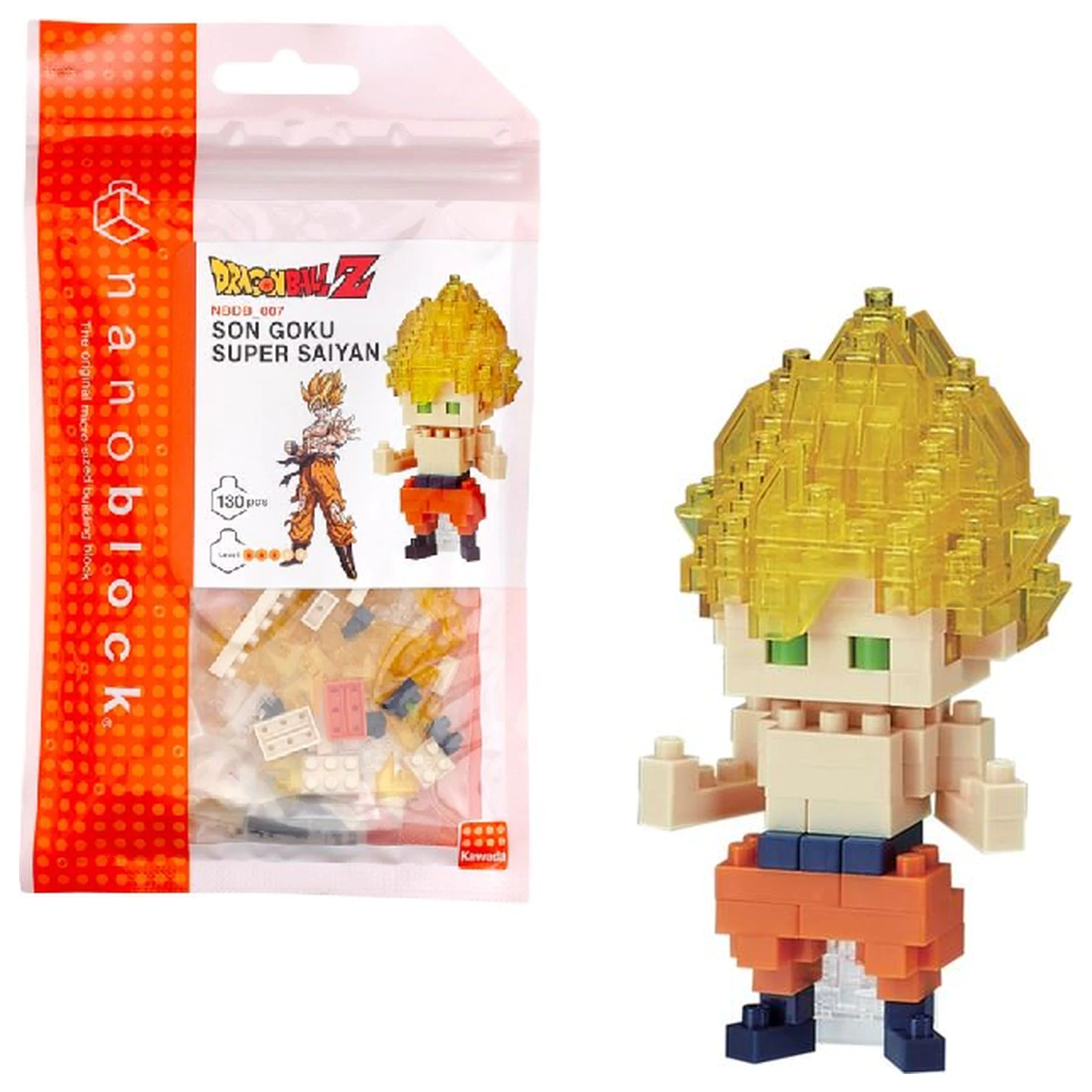 Dragon Ball Son Goku Super Saiyan Figur Nanoblock 10cm Produktfoto