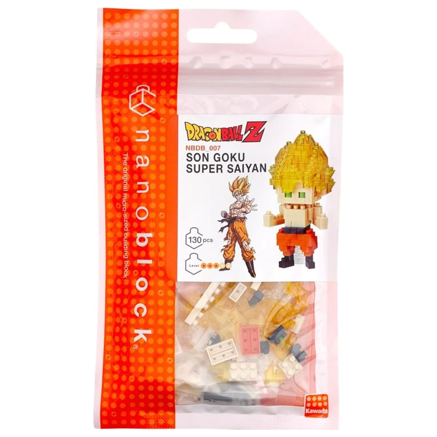 Dragon Ball Son Goku Super Saiyan Figur Nanoblock 10cm Produktfoto