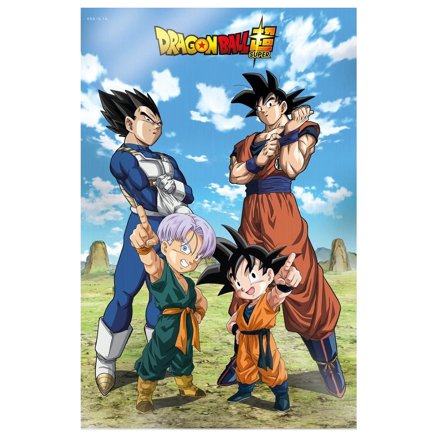 Dragon Ball Super 3D Poster Battle of Gods Goku Vegeta Family 38 x 58 cm Produktfoto
