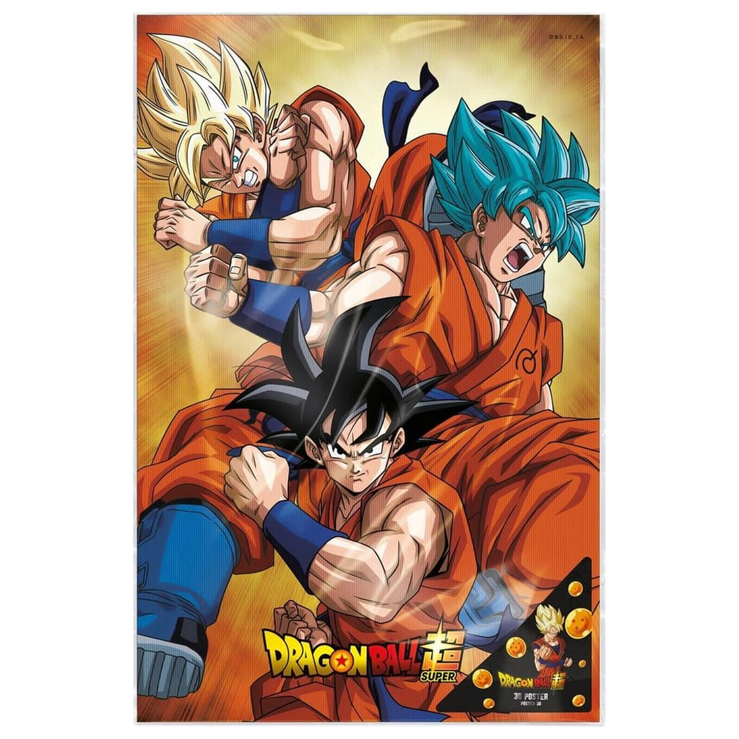 Dragon Ball Super 3D Poster Champa Goku 38 x 58 Zentimeter Produktfoto