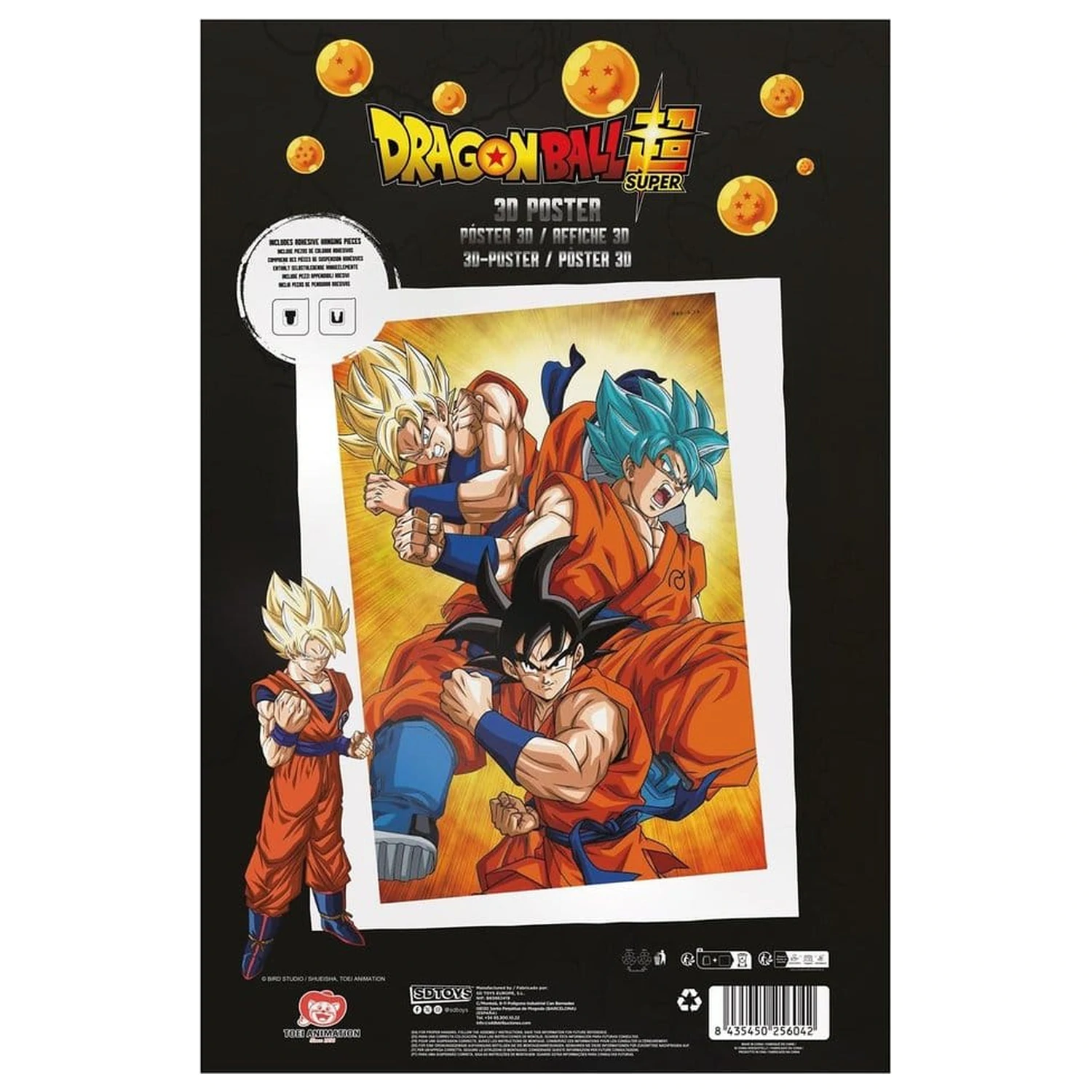 Dragon Ball Super 3D Poster Champa Goku 38 x 58 Zentimeter Produktfoto