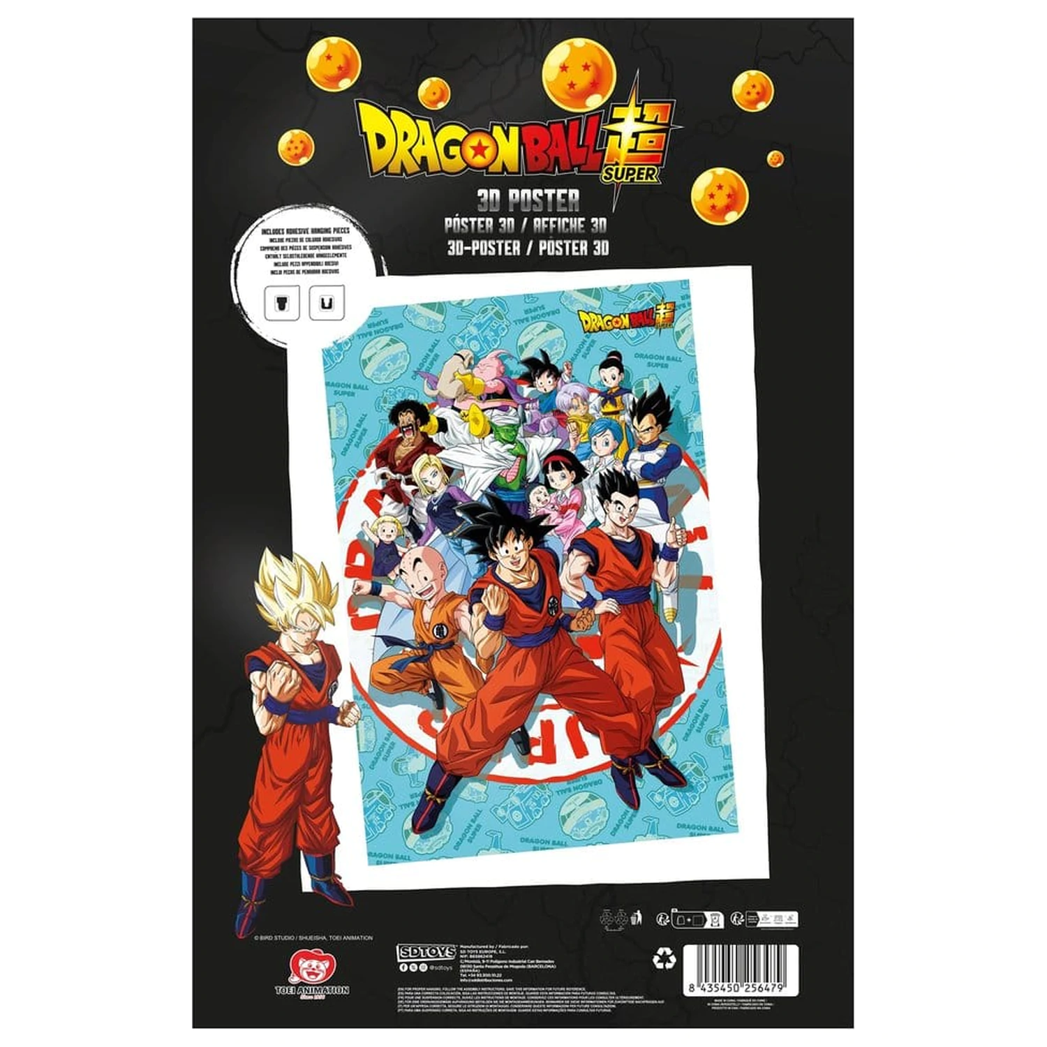 Dragon Ball Super 3D Poster Universe Survival 38 x 58 cm Produktfoto