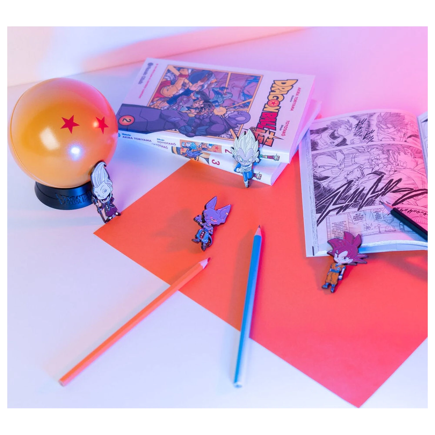 Dragon Ball Super Set von 4 Ansteckern Produktfoto