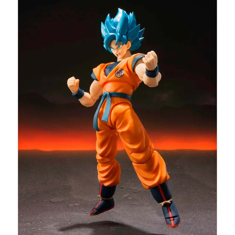 Dragon Ball Super Broly S.H. Figuarts Actionfigur Super Saiyajin God Super Saiyajin Goku Super 14 cm termékfotó