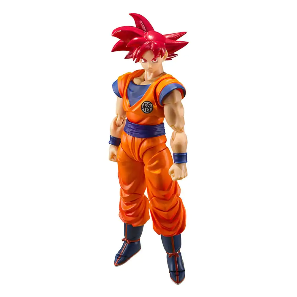 Dragon Ball Super S.H. Figuarts Actionfigur Super Saiyan God Son Goku Saiyan God Instilled with the light of Reighteous Hearts 14 cm termékfotó