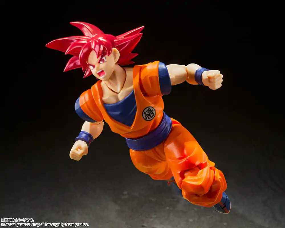 Dragon Ball Super S.H. Figuarts Actionfigur Super Saiyan God Son Goku Saiyan God Instilled with the light of Reighteous Hearts 14 cm termékfotó