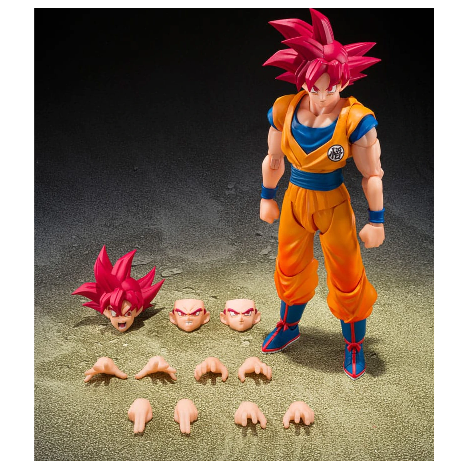 Dragon Ball Super S.H.Figuarts Actionfigur Super Saiyan God Son Guko (God Aura) 15 cm Produktfoto