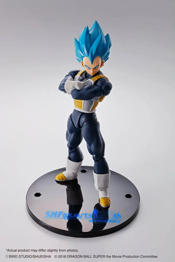 Dragon Ball Super S.H. Figuarts Actionfigur Vegeta Super Saiyan Blue (15th Anniversary Version) 14 cm termékfotó