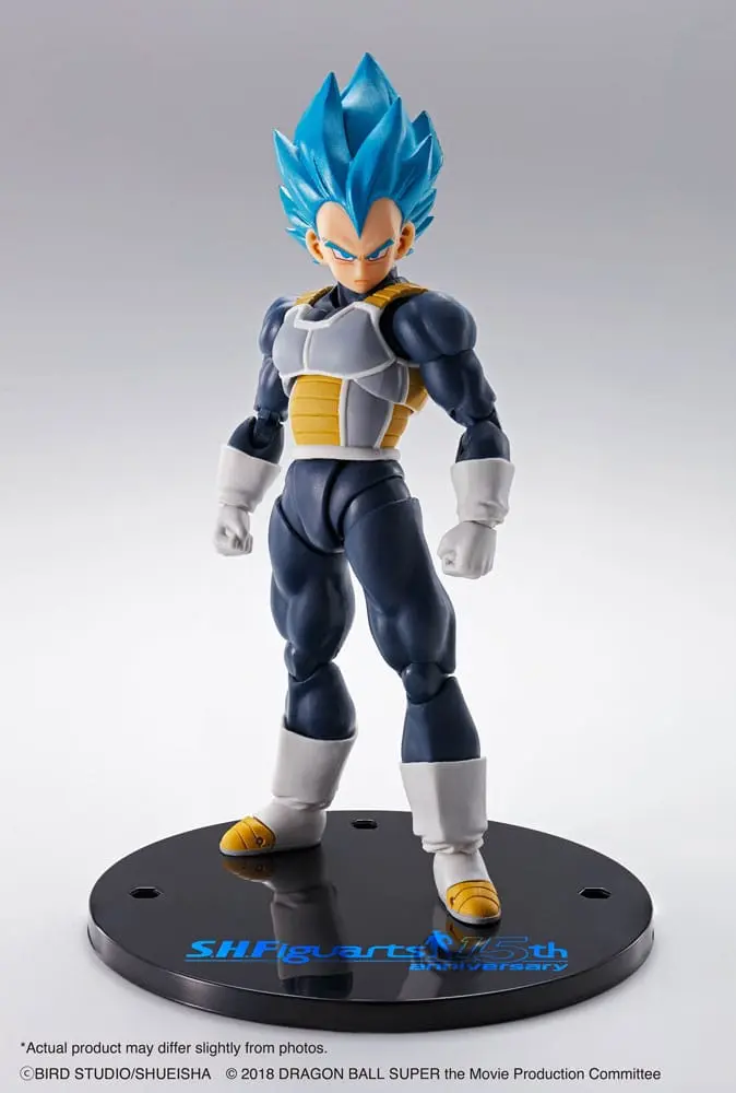 Dragon Ball Super S.H. Figuarts Actionfigur Vegeta Super Saiyan Blue (15th Anniversary Version) 14 cm termékfotó