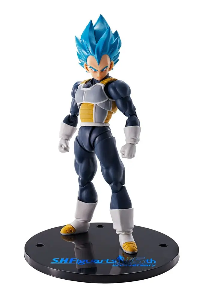 Dragon Ball Super S.H. Figuarts Actionfigur Vegeta Super Saiyan Blue (15th Anniversary Version) 14 cm termékfotó