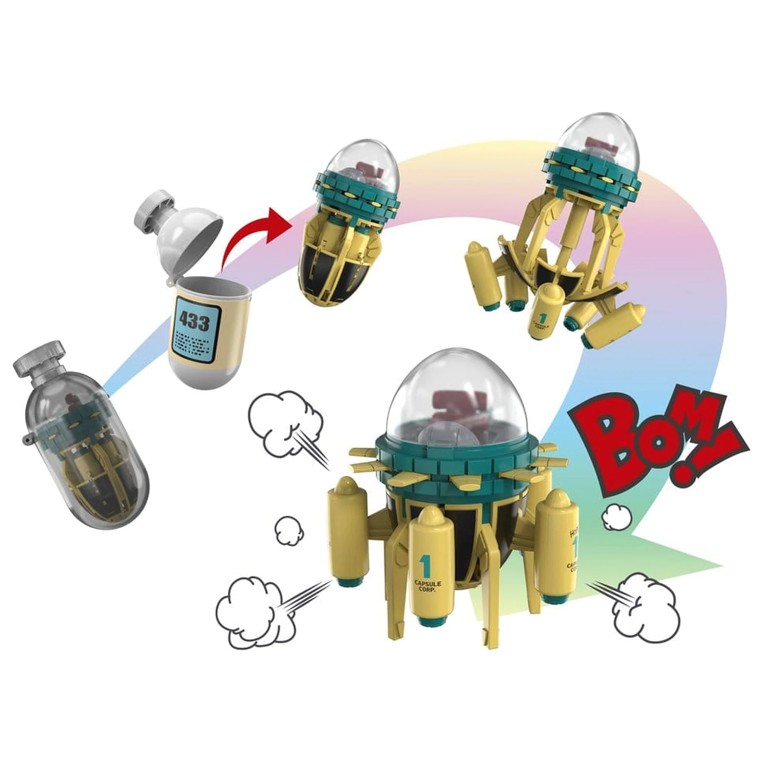 Dragon Ball Z Changearts Actionfigur Hoi-Poi Kapsel Nr. 433 Trunks's Time Machine 8 cm Produktfoto