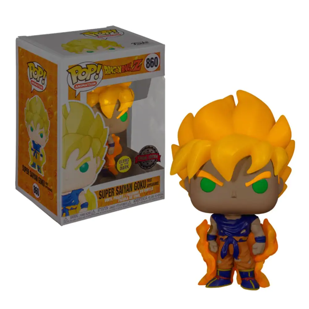 Dragon Ball Z Funko POP! Animation Vinyl Figur SS Goku(GW) 9 cm Produktfoto