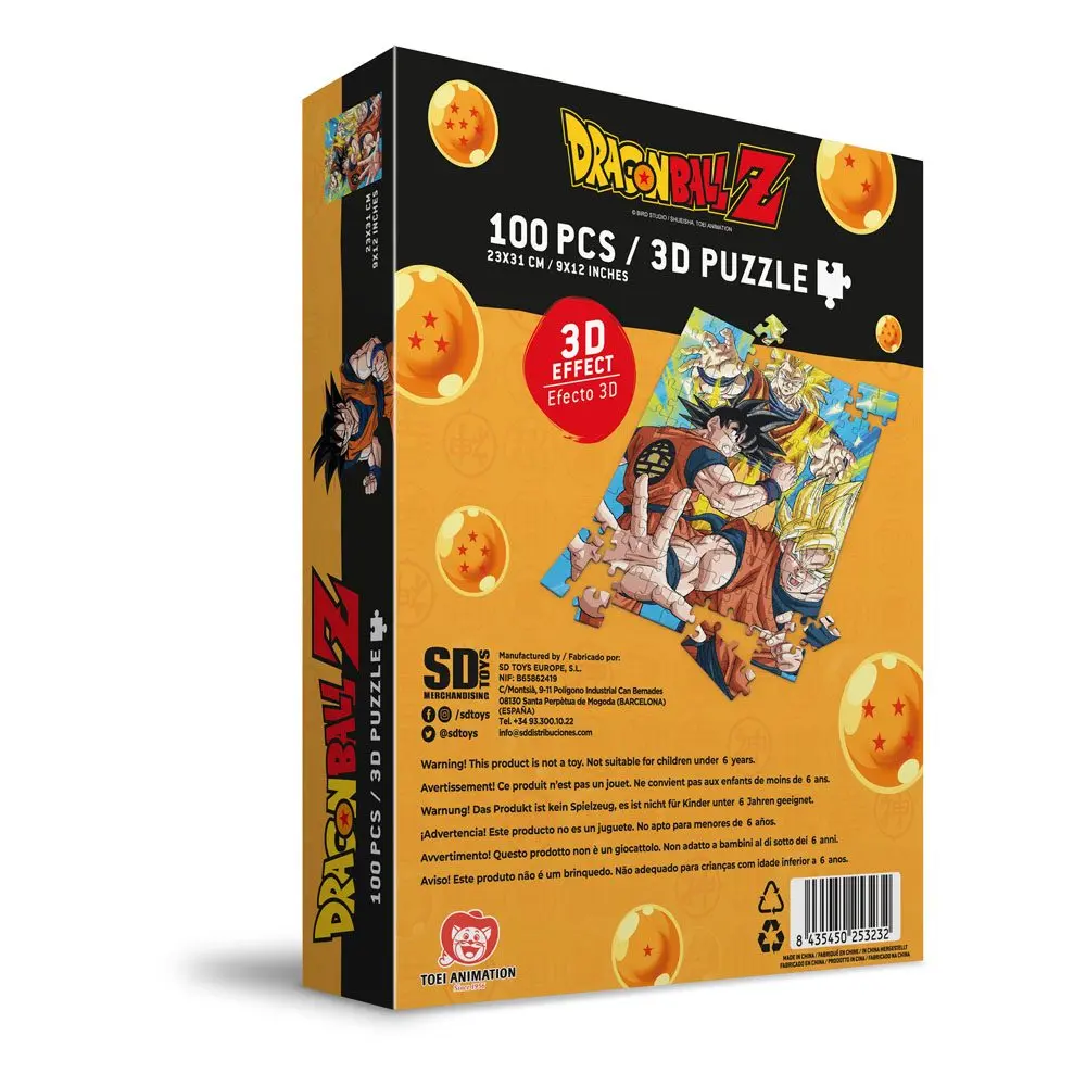 Dragon Ball Z Puzzle mit 3D-Effekt Goku Saiyan (100 Teile) termékfotó