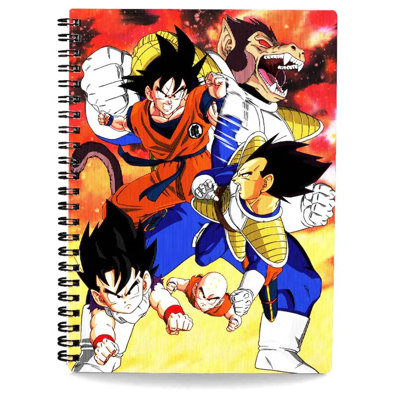 Dragon Ball Z Notizbuch mit 3D-Effekt Goku vs Vegeta termékfotó