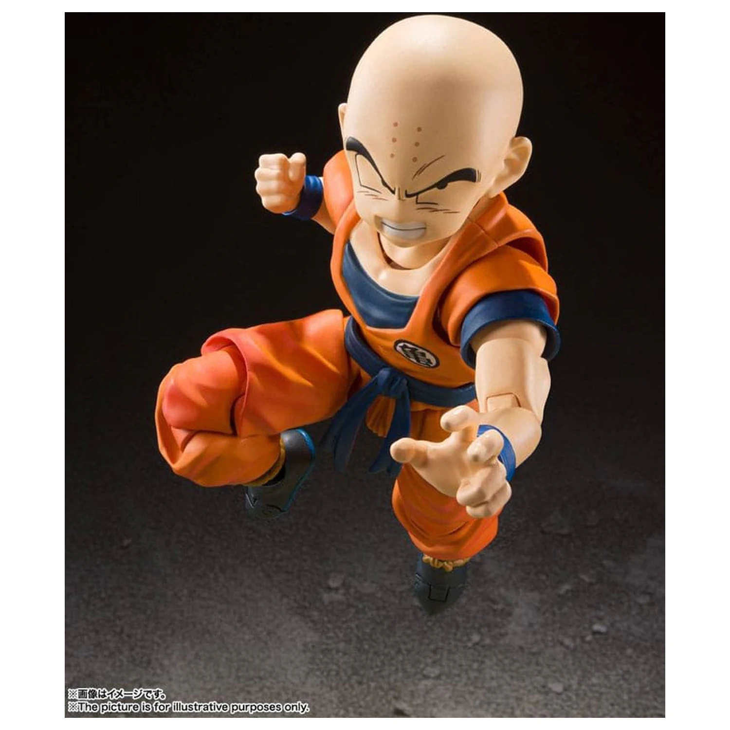 Dragon Ball Z S.H. Figuarts Actionfigur Krillin-Earth's Strongest Man 12 cm Produktfoto