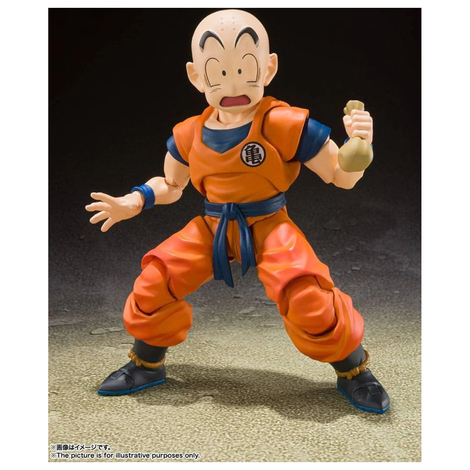 Dragon Ball Z S.H. Figuarts Actionfigur Krillin-Earth's Strongest Man 12 cm Produktfoto