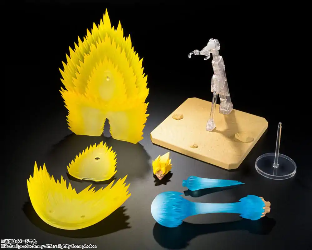 Dragon Ball Z S.H. Figuarts Zubehör-Set Super Saiyan Son Goku's Effekt Parts Set Teleport Kamehameha termékfotó