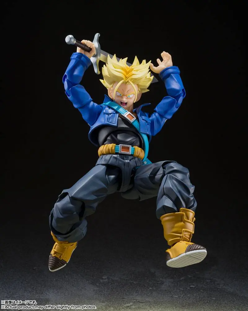Dragon Ball Z S.H. Figuarts Actionfigur Super Saiyan Trunks (The Boy From The Future) 14 cm Produktfoto