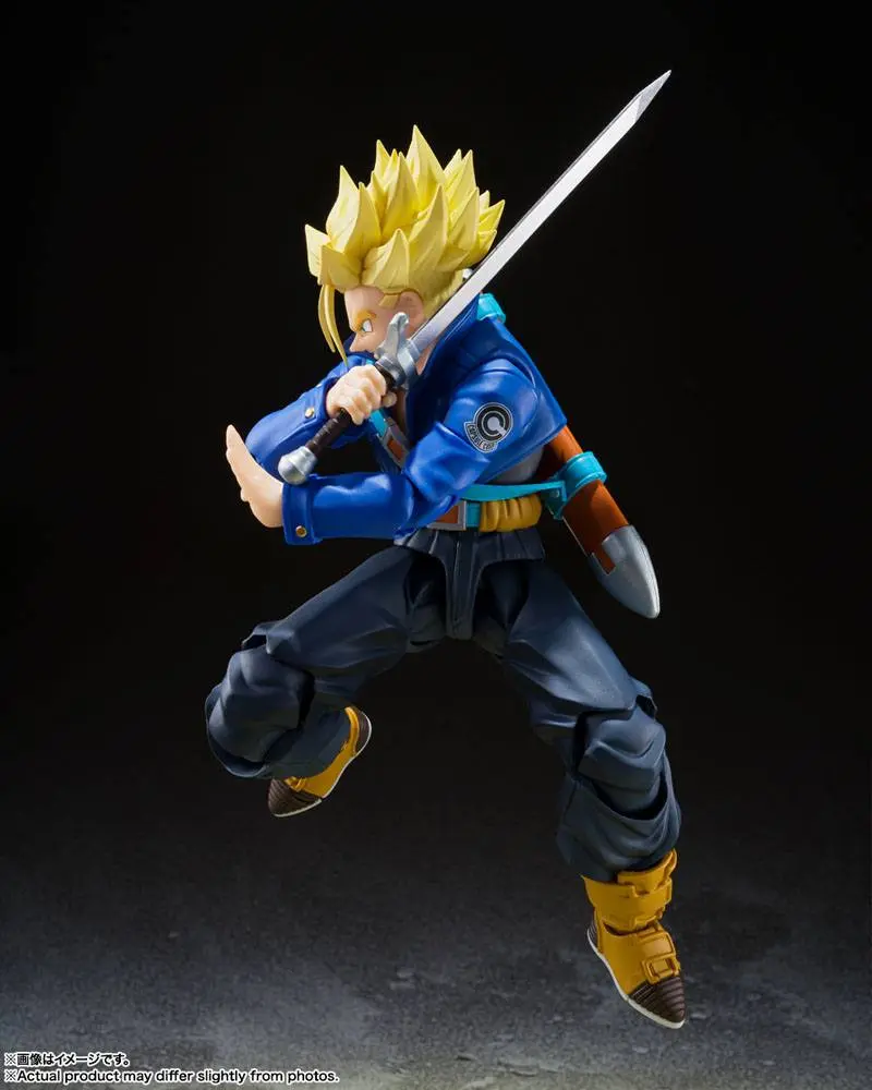 Dragon Ball Z S.H. Figuarts Actionfigur Super Saiyan Trunks (The Boy From The Future) 14 cm Produktfoto