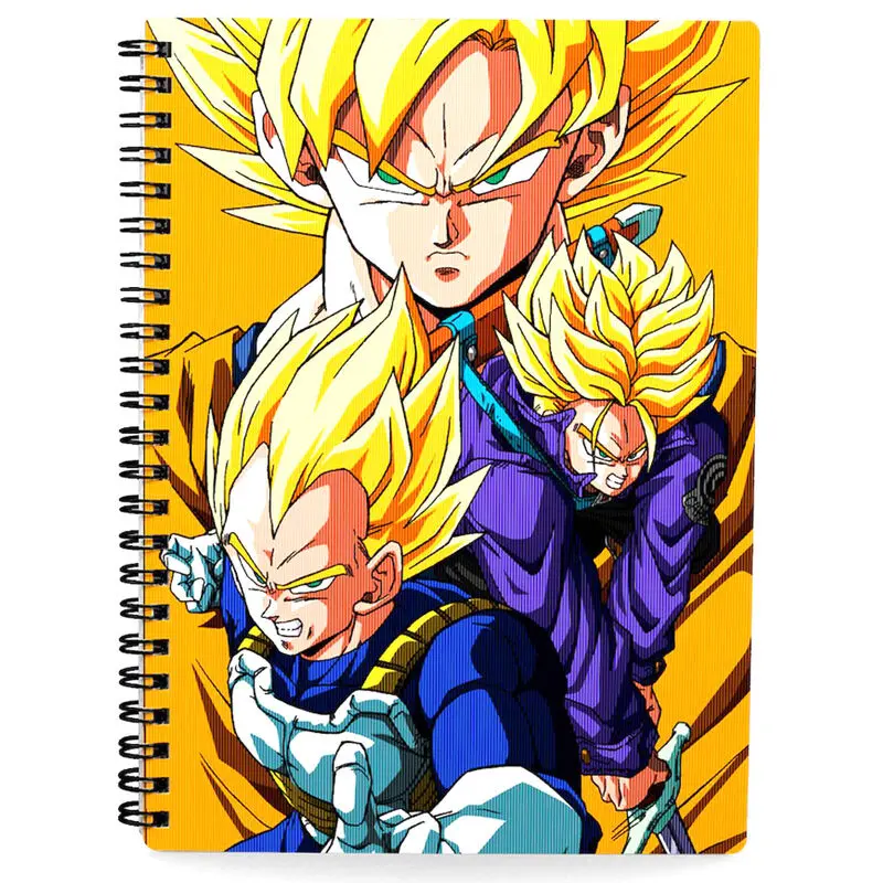 Dragon Ball Z Notizbuch mit 3D-Effekt Saiyans Produktfoto