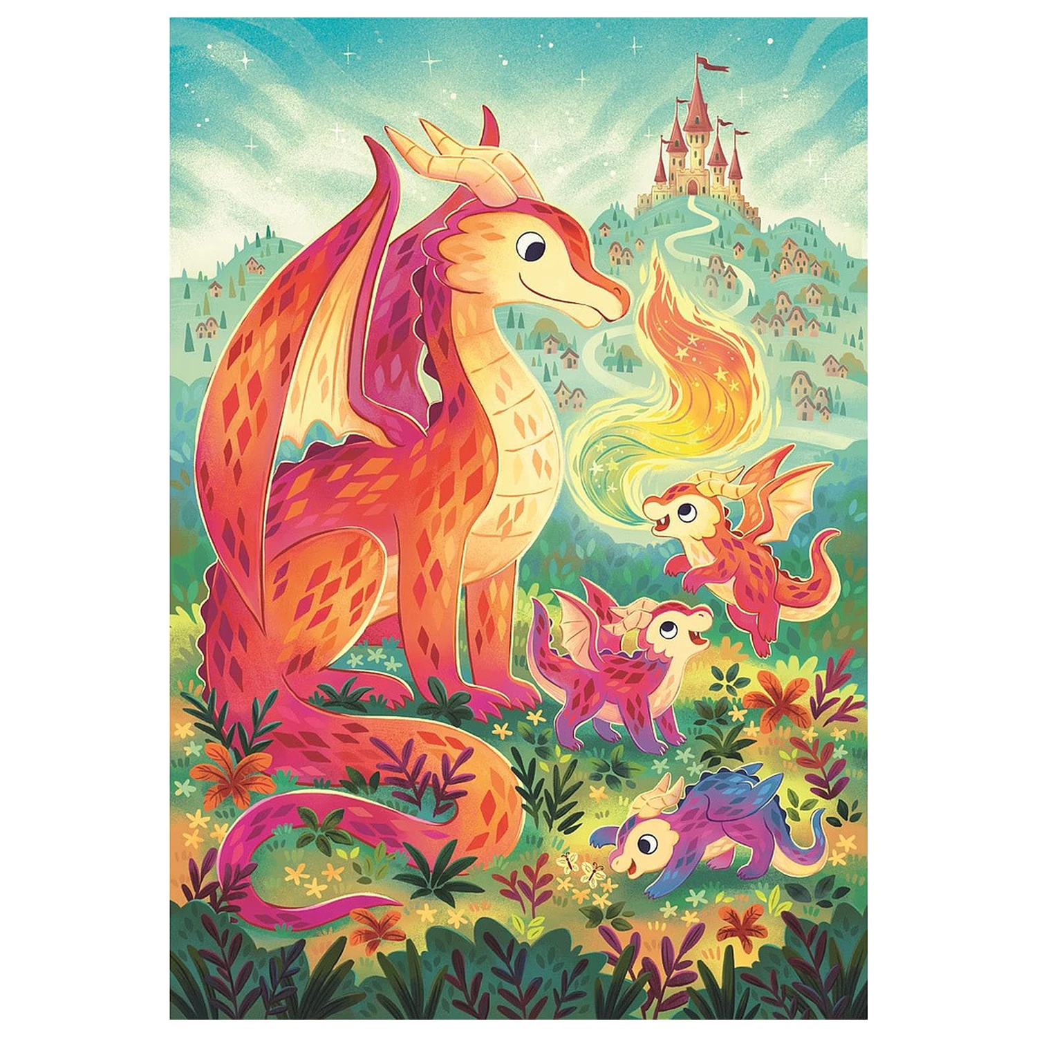 Dragon Family 60 Teile Puzzle Clementoni Produktfoto