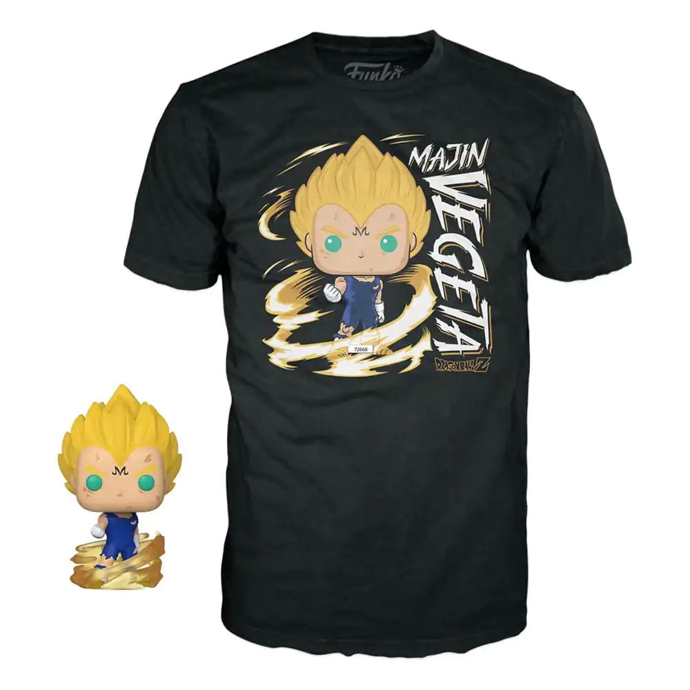 Dragonball Z POP! & Tee Vinyl Figur & T-Shirt Set Majin Vegeta (GW) termékfotó