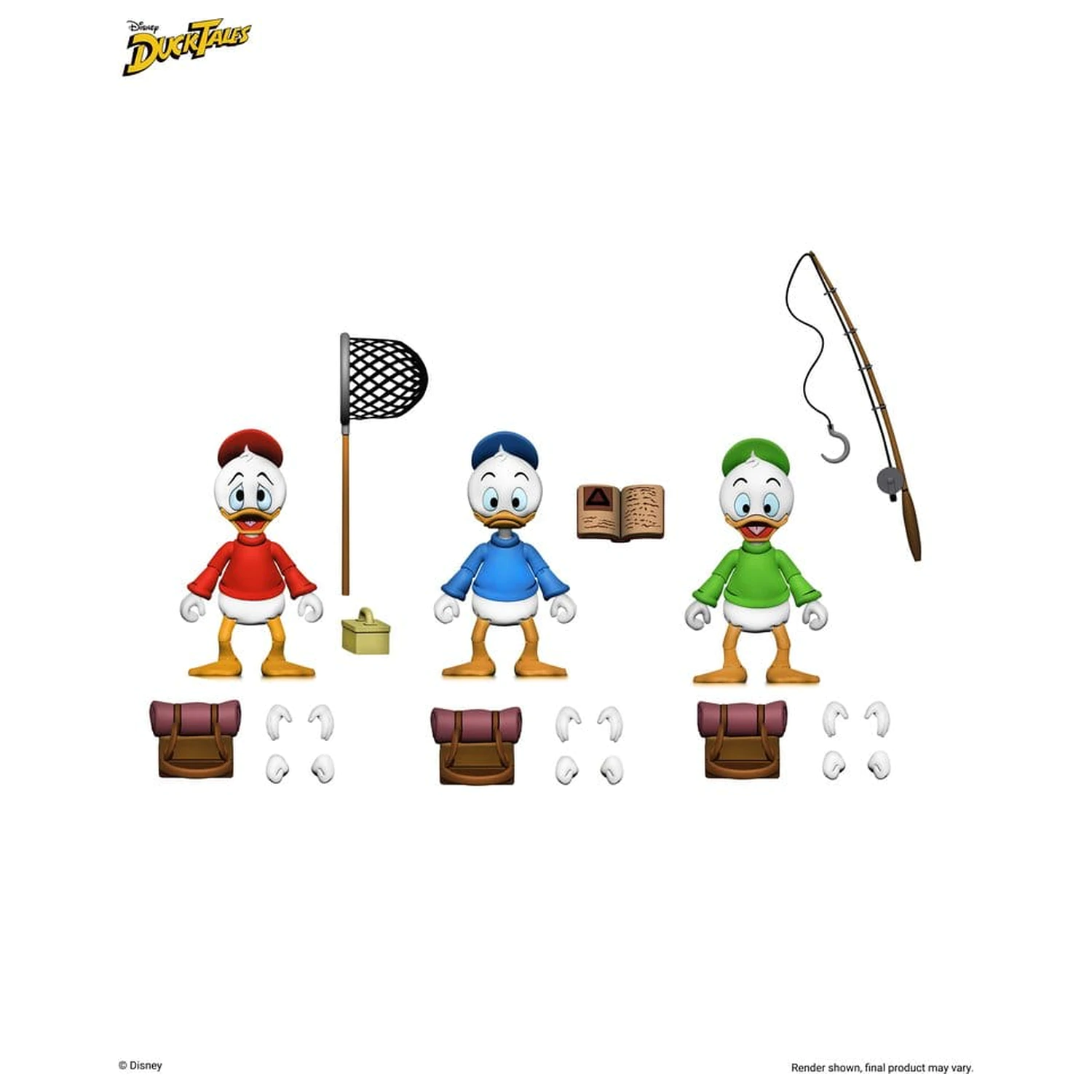 DuckTales Ultimate Actionfiguren 3er-Pack Huey, Dewey, and Louie 18 cm Produktfoto