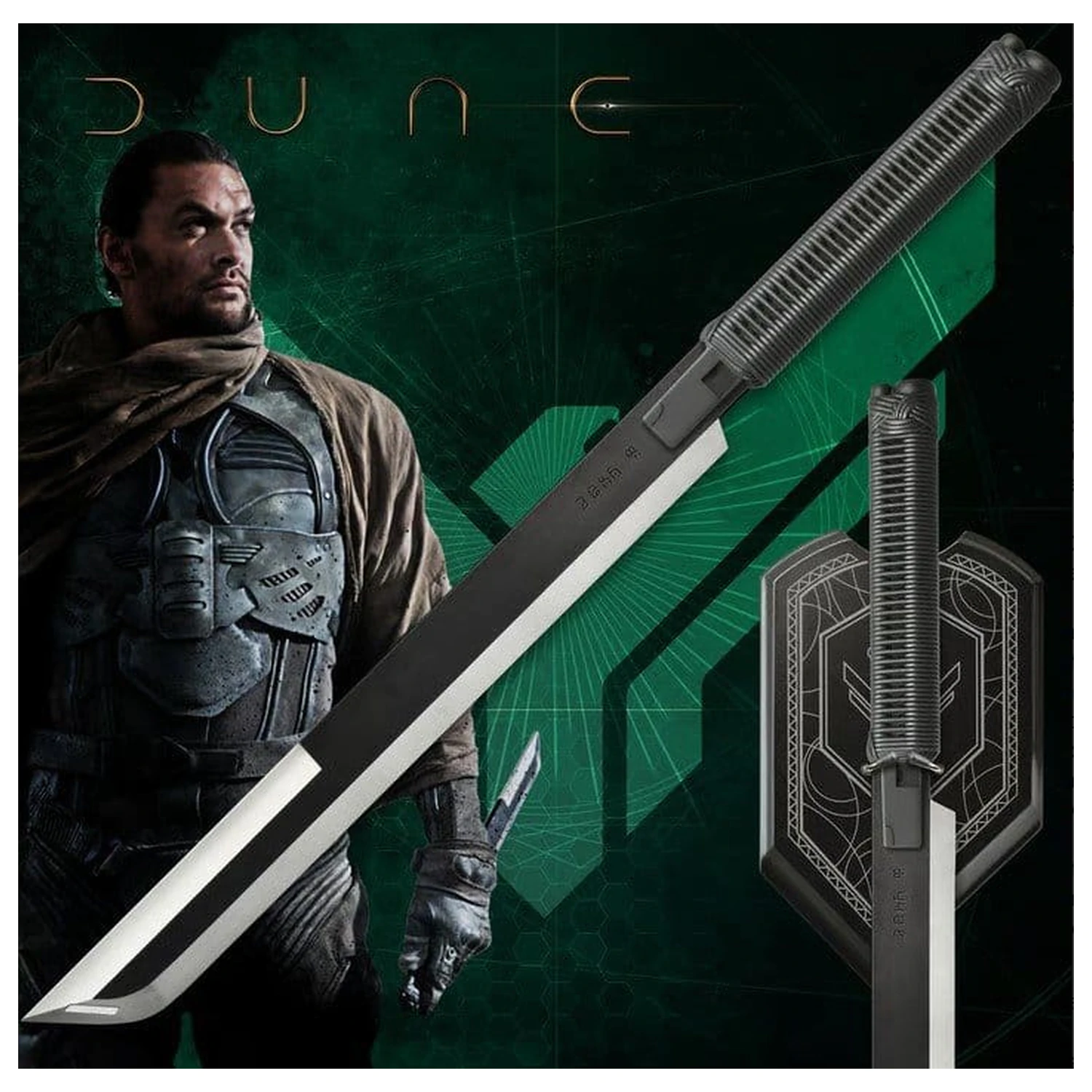 Dune Replica 1/1 Duncan Idaho Kurzschwert mit Wandhalterung 63 cm Produktfoto
