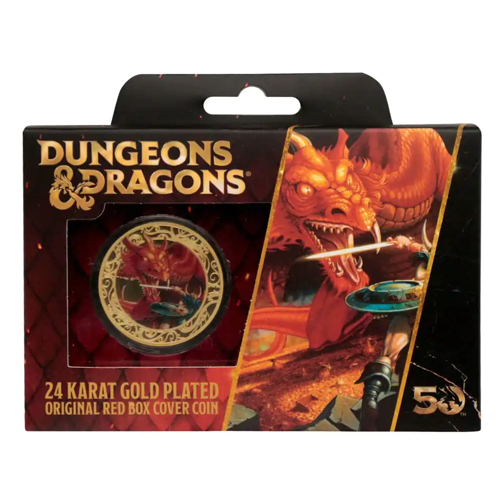 Dungeons & Dragons Sammelmünze 50th Anniversary with Colour Print 24k Gold Plated Edition 4 cm termékfotó