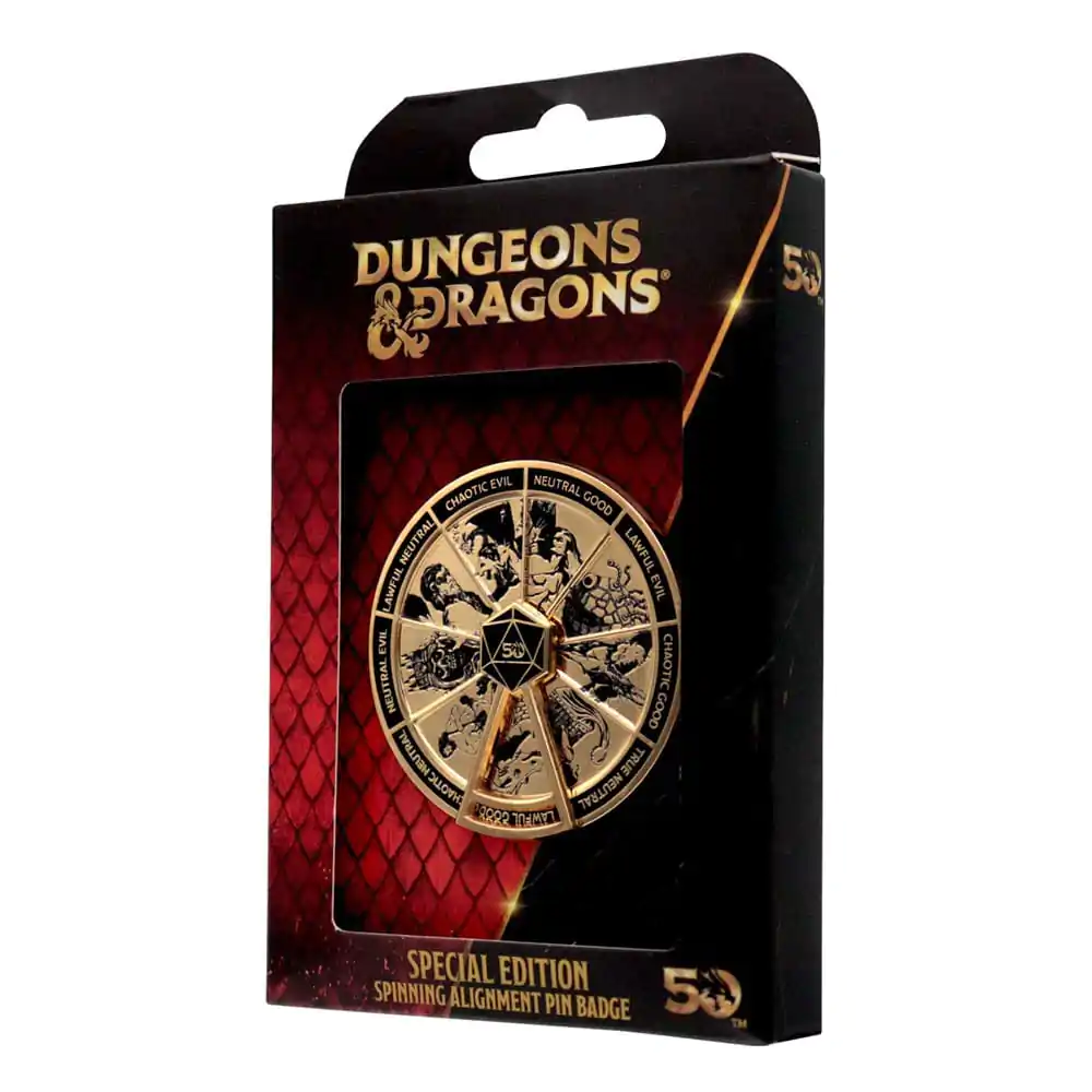 Dungeons & Dragons Ansteck-Pin Alignment Spinner 24k Gold Plated Limited Edition termékfotó