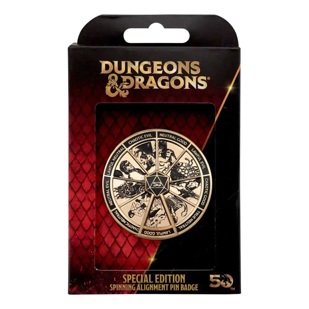 Dungeons & Dragons Ansteck-Pin Alignment Spinner 24k Gold Plated Limited Edition termékfotó