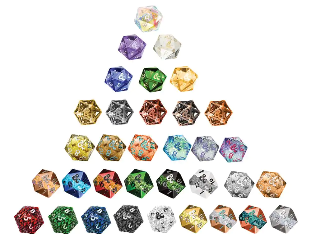 Dungeons & Dragons Blinde Überraschungsbox Würfel Fizban's Treasure d20 25 mm Produktfoto